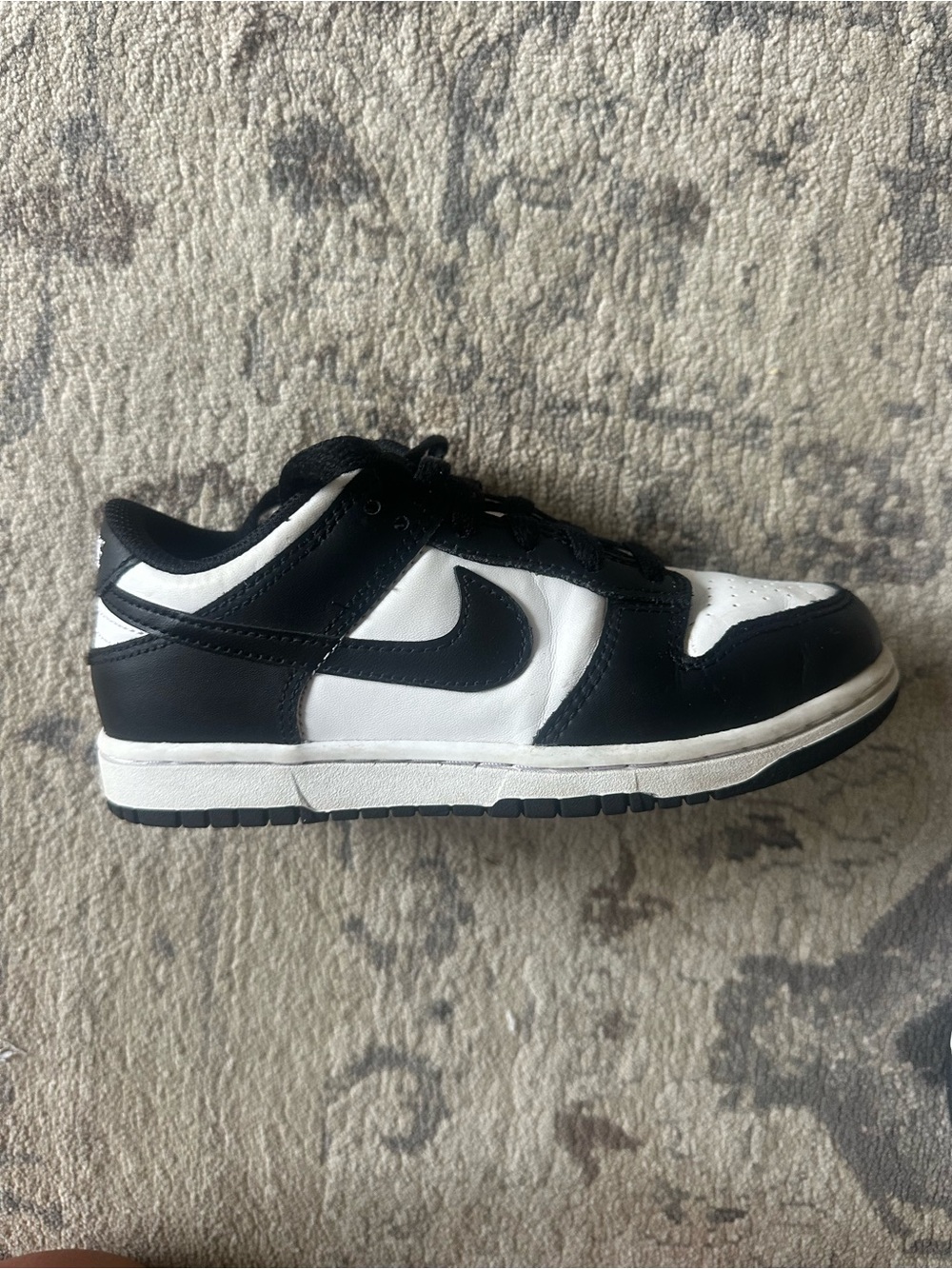 Nike Kids Black and White Low-Top Sneakers